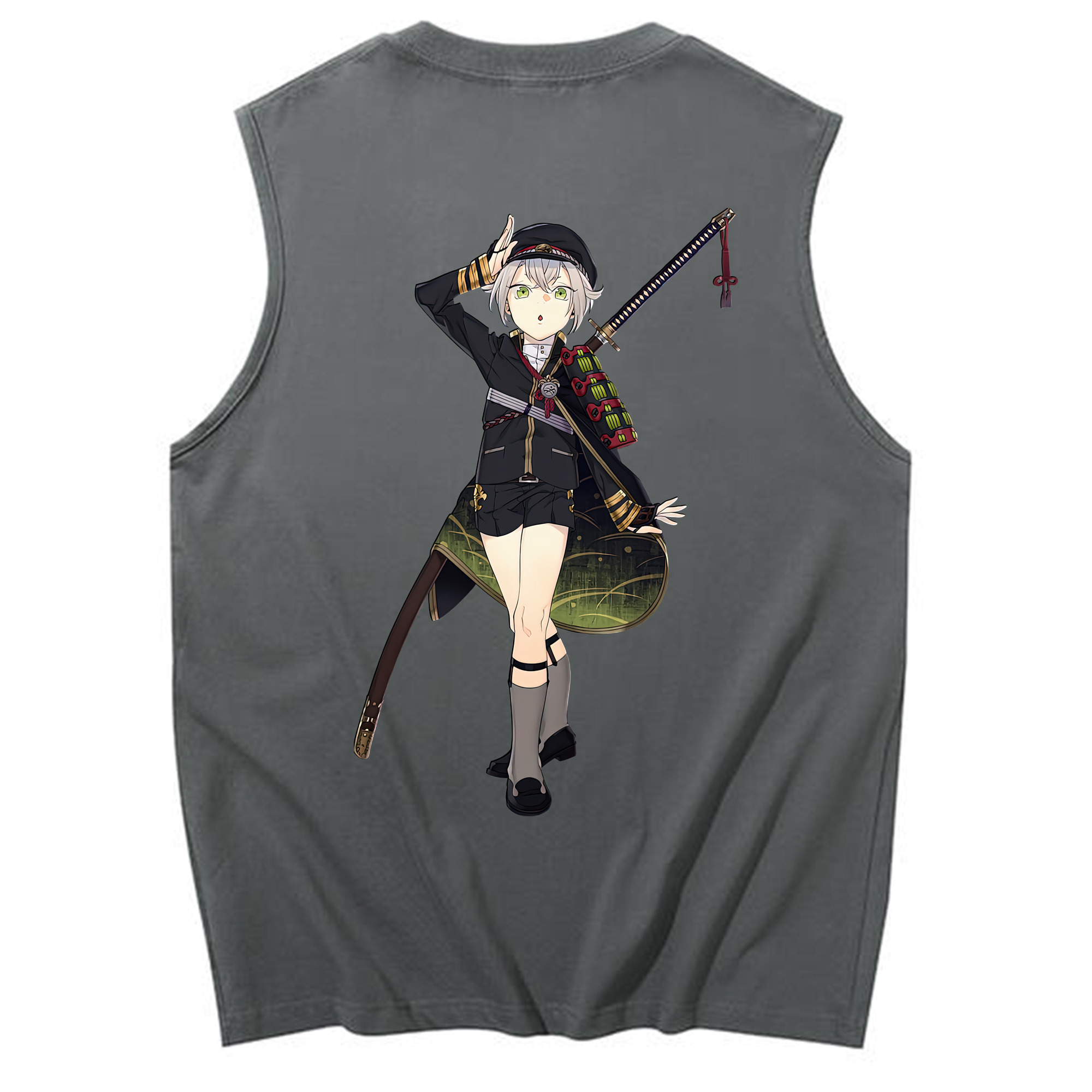 （画像用） 刀剣乱舞 Touken Ranbu コットン100％タンクトップ（背面プリント）